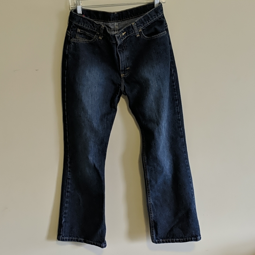 Boys Size 14 Husky Wrangler Boot Cut Jeans